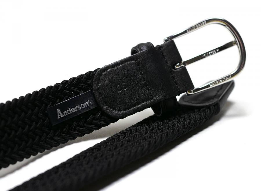 Anderson Woven Elastic Belt Black - Andersons