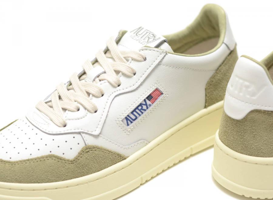 Autry Medalist Low FT06 Soft Leather / Suede White / Grey - Autry