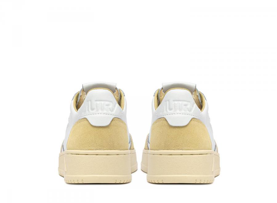 Autry Medalist Low FT08 Soft Leather / Suede White / Straw - Autry