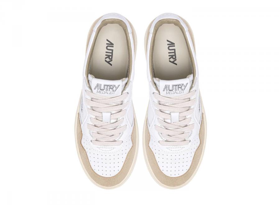 Autry Medalist Low GS44 Goat / Suede White / Sponge - Autry