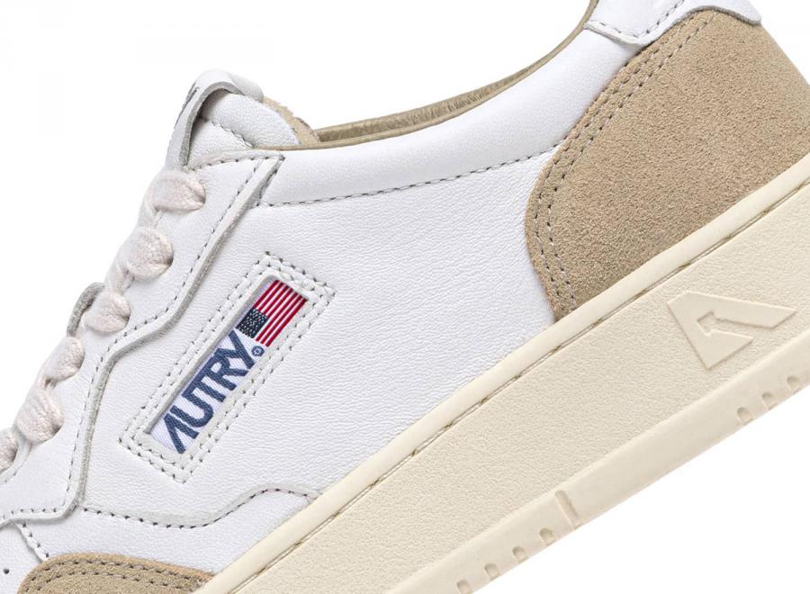 Autry Medalist Low GS44 Goat / Suede White / Sponge - Autry