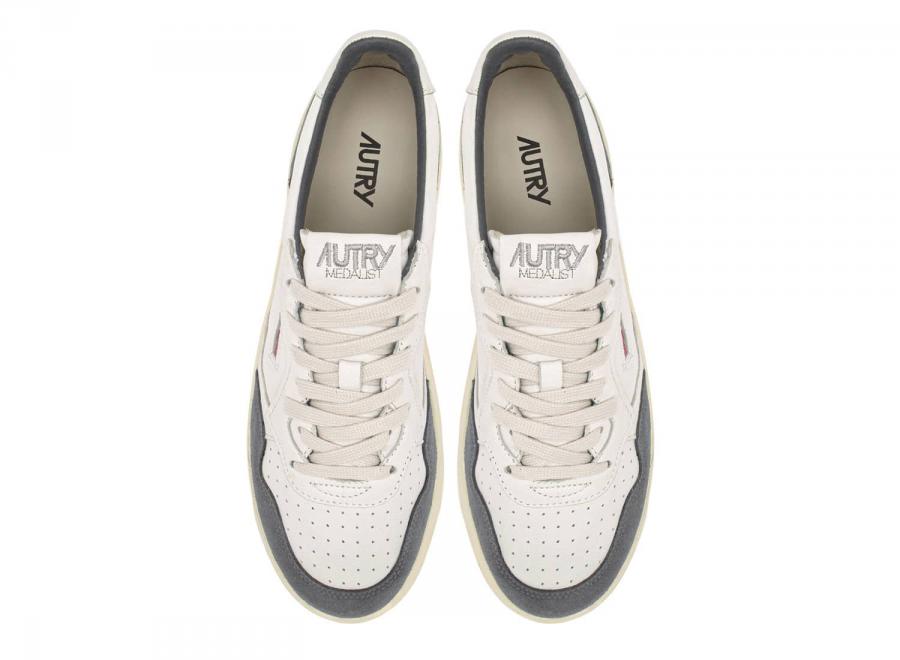 Autry Medalist Low GS45 GOAT / Suede White / Morel - Autry