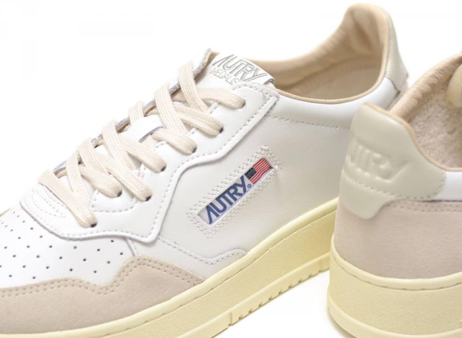 Autry Medalist Low LS14 Leather / Suede White / Pelican - Autry