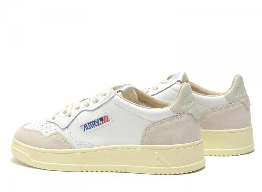 Autry Medalist Low LS14 Leather / Suede White / Pelican - Autry