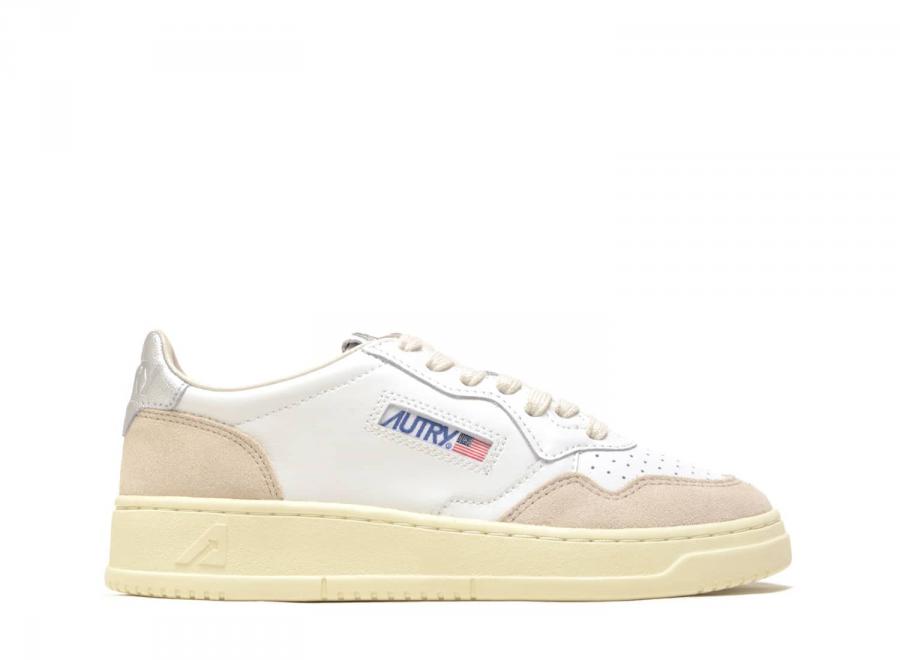 Autry Medalist Low LS74 Suede White / Silver - Autry