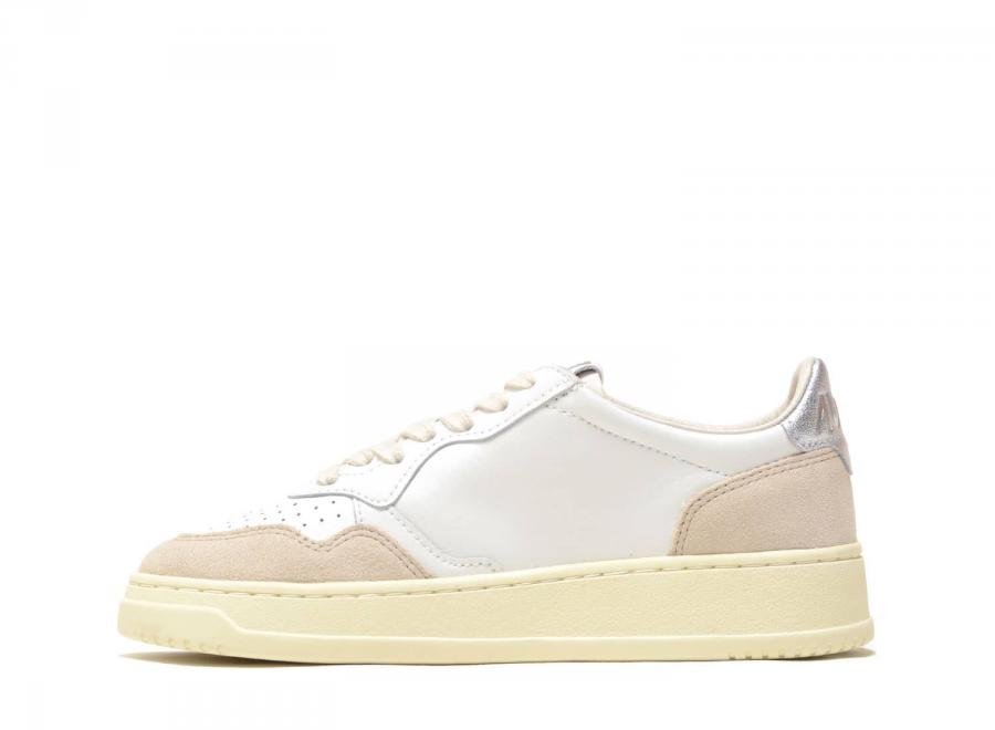 Autry Medalist Low LS74 Suede White / Silver - Autry