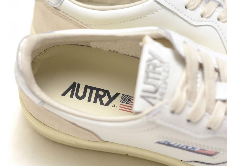 Autry Medalist Low LS74 Suede White / Silver - Autry