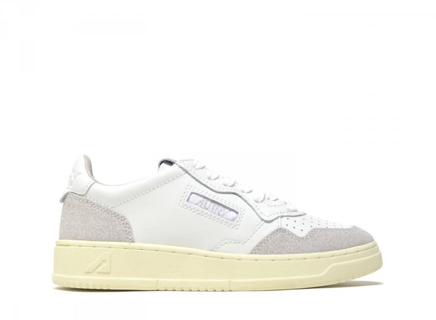 Autry Medalist Low PK01 Leather Sparked White / Grey - Autry