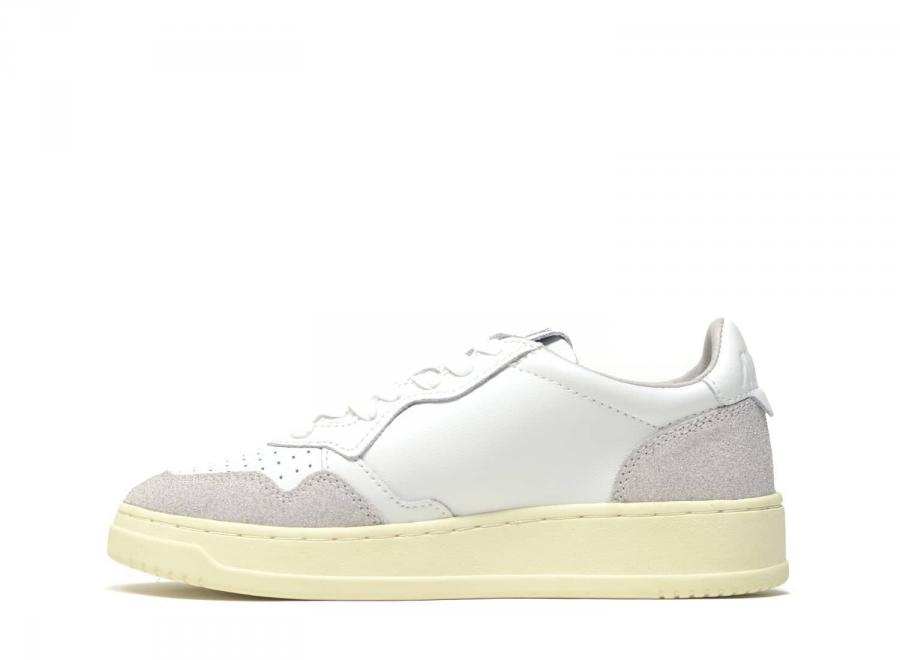 Autry Medalist Low PK01 Leather Sparked White / Grey - Autry