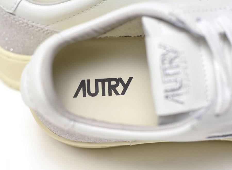 Autry Medalist Low PK01 Leather Sparked White / Grey - Autry