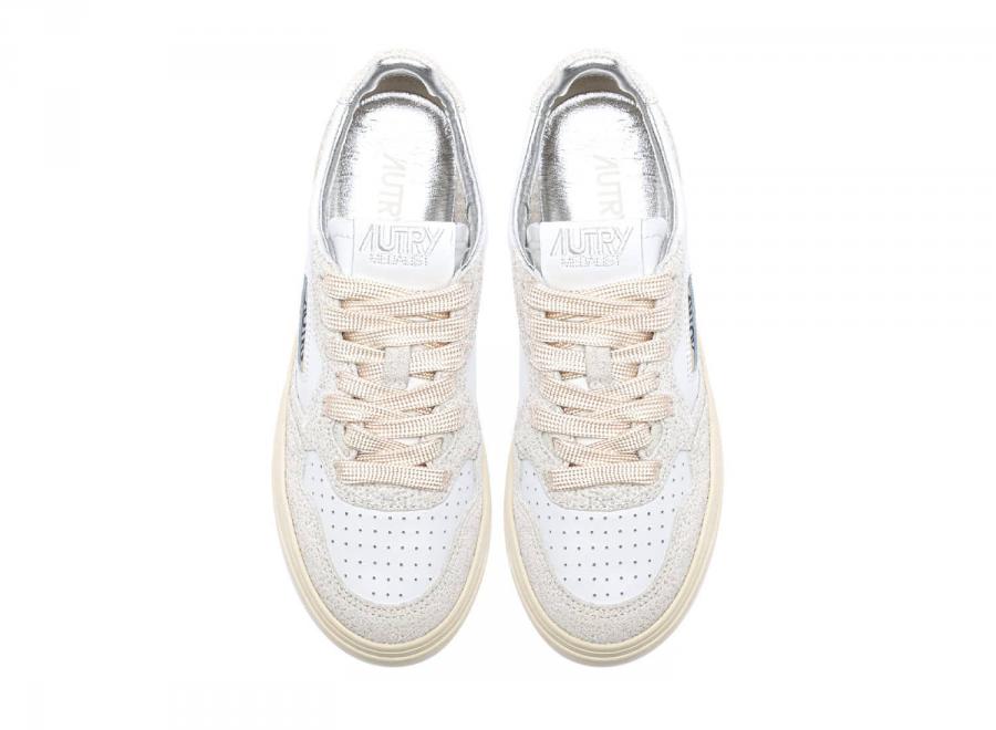 Autry Medalist Low TA01 Leather Stars White / White - Autry