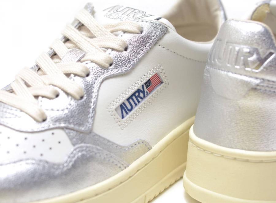 Autry Medalist Low WB18 Leather White / Silver - Autry