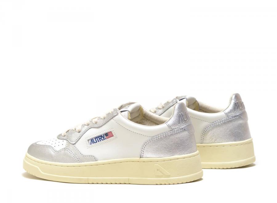Autry Medalist Low WB18 Leather White / Silver - Autry