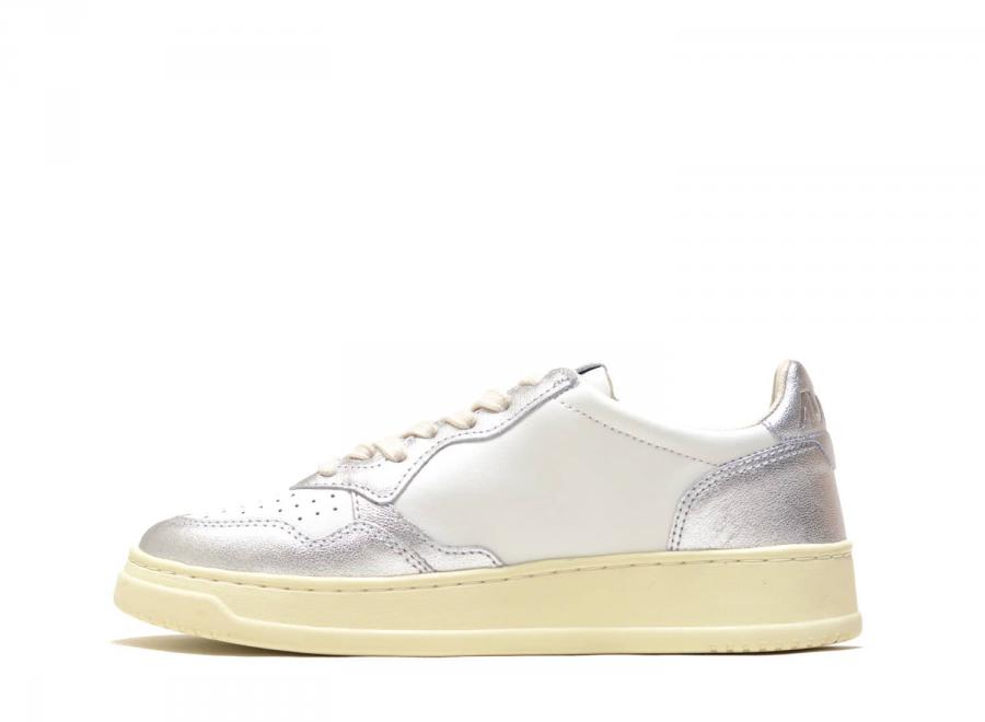 Autry Medalist Low WB18 Leather White / Silver - Autry