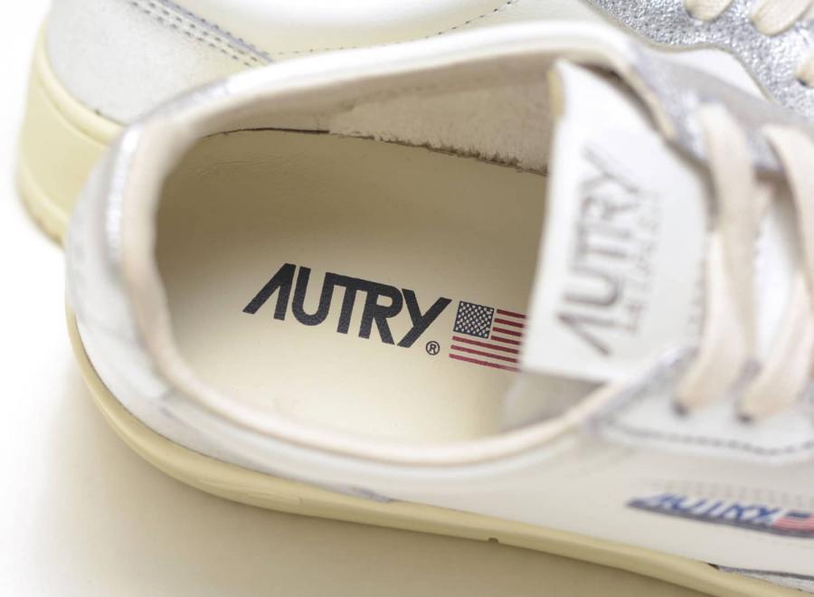 Autry Medalist Low WB18 Leather White / Silver - Autry