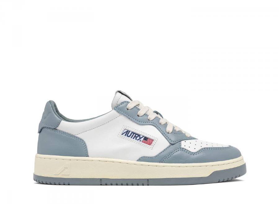 Autry Medalist Low WB56 Leather / Leather White / Silver Blue - Autry