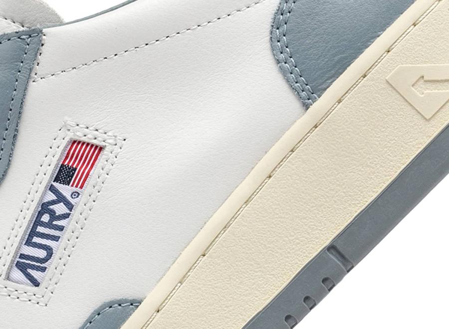 Autry Medalist Low WB56 Leather / Leather White / Silver Blue - Autry