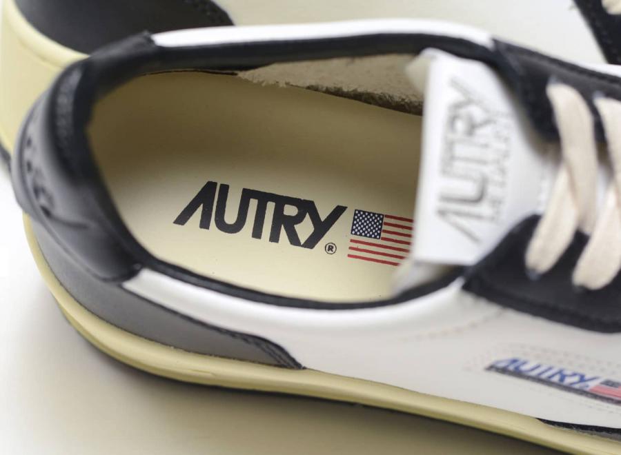 Autry Platform Low WB01 Leather White / Black - Autry