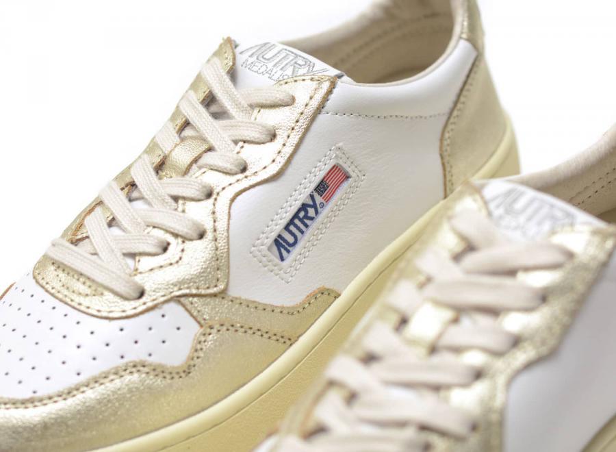 Autry Platform WB16 Leather White / Platinum - Autry