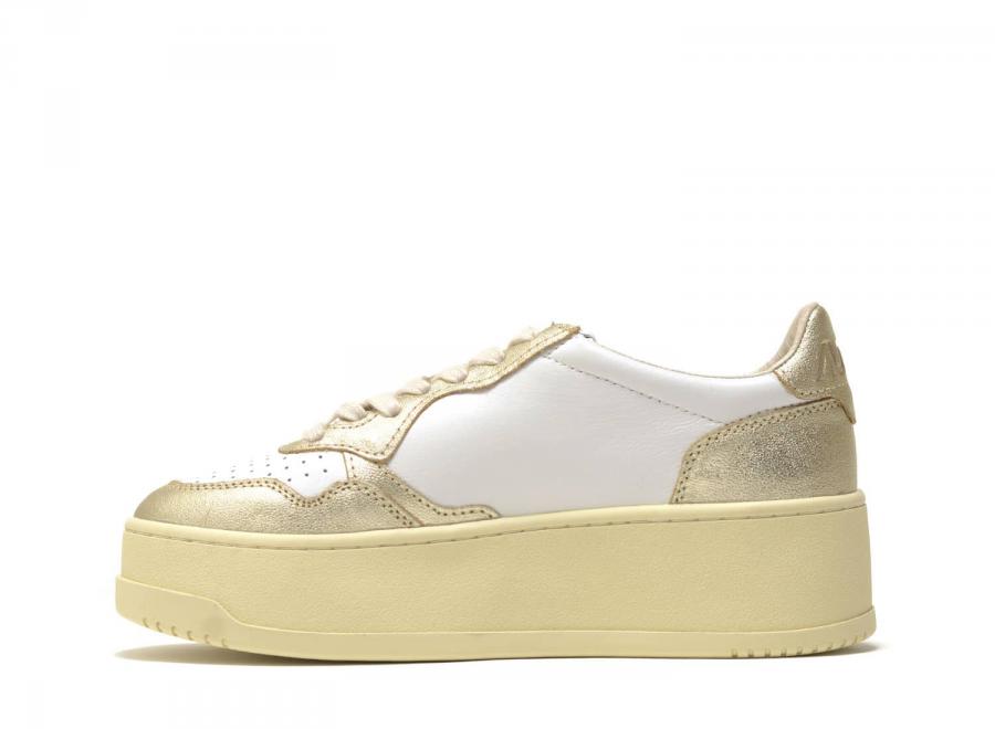 Autry Platform WB16 Leather White / Platinum - Autry