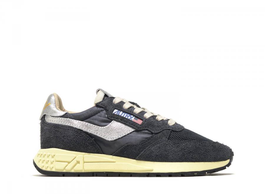 Autry Reelwind Low MU03 Suede / Nylon / Black / Silver - Autry