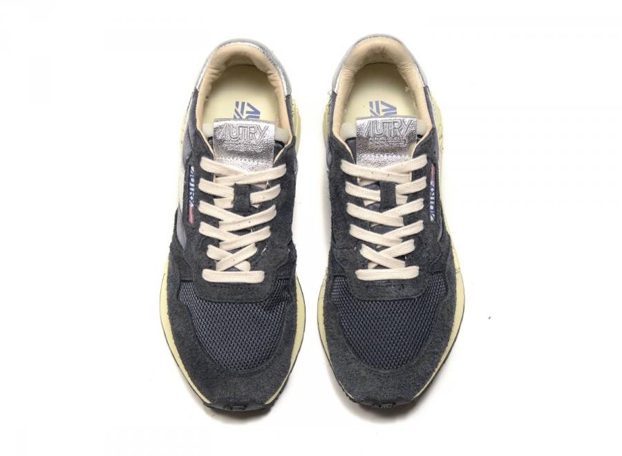 Autry Reelwind Low MU03 Suede / Nylon / Black / Silver - Autry