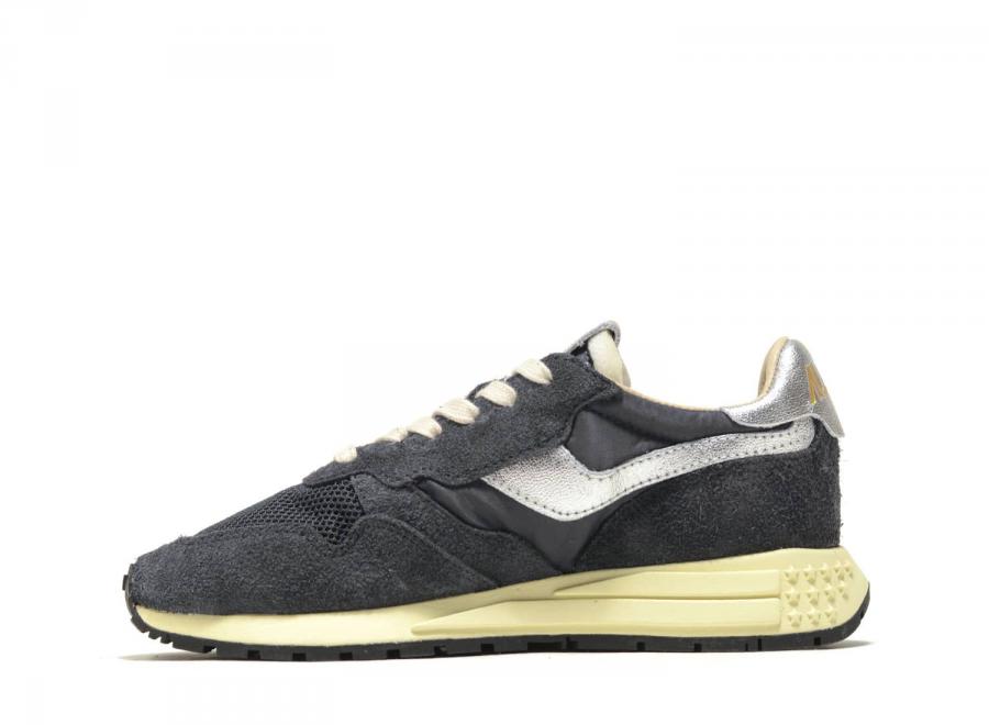 Autry Reelwind Low MU03 Suede / Nylon / Black / Silver - Autry