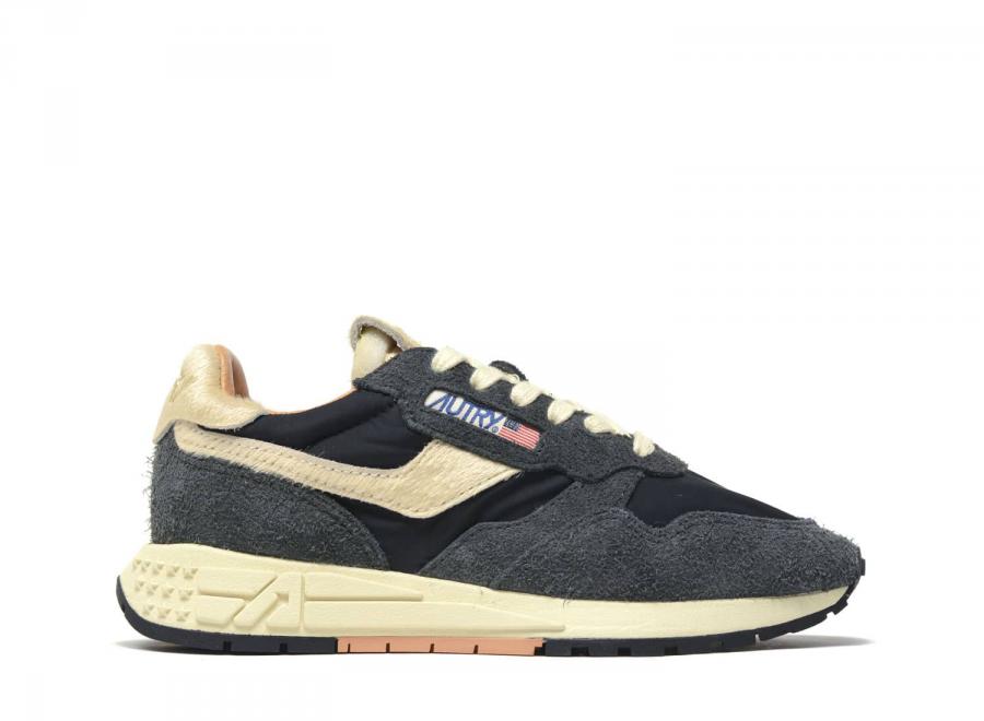 Autry Reelwind Low UP04 Suede / Nylon Pony Peat - Autry
