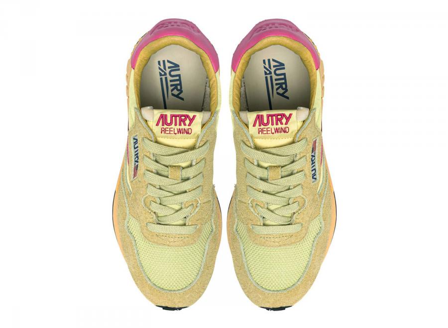 Autry Reelwind Low UT41 Suede / Net Straw / Chateau Rose - Autry