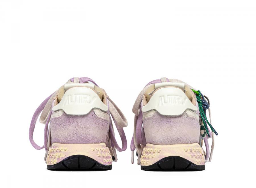 Autry Reelwind Super Vintage Low YS06 Suede / Nylon White / Lilac - Autry