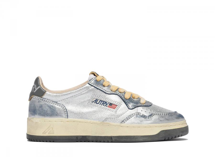 Autry Super Vintage Low MH03 Laminated / Scratches Silver / Sky - Autry