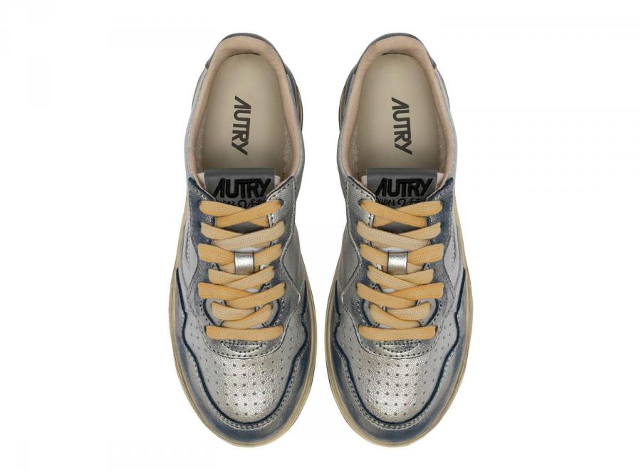 Autry Super Vintage Low MH03 Laminated / Scratches Silver / Sky - Autry