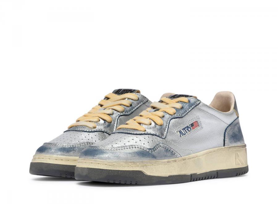 Autry Super Vintage Low MH03 Laminated / Scratches Silver / Sky - Autry
