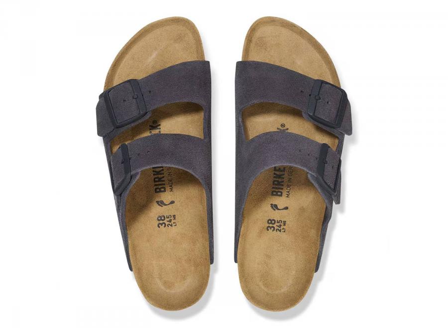 Birkenstock Arizona LEVE Velvet Grey 1028592 - Birkenstock