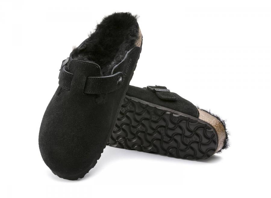 Birkenstock Boston VL Shearling Black 259883 - Birkenstock