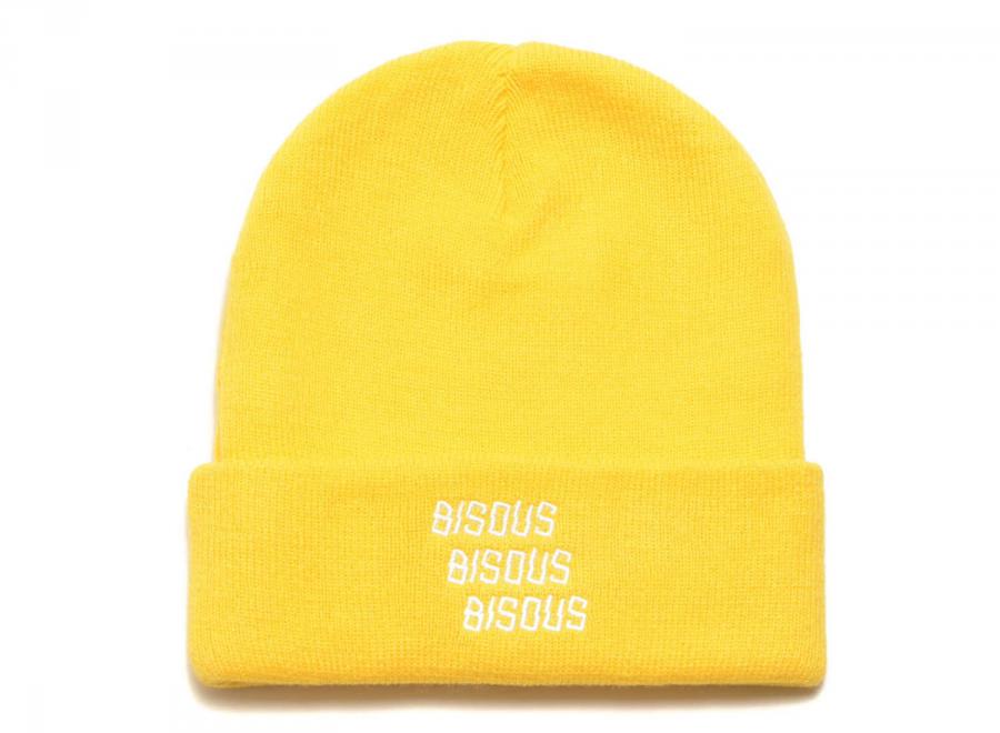 Bisous Skateboards Bisous X3 Beanie Yellow - Bisous Skateboards