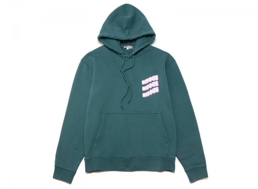 Bisous Skateboards Sonics Hoodie Forest Green - Bisous Skateboards