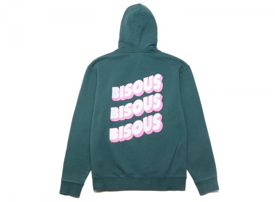 Bisous Skateboards Sonics Hoodie Forest Green - Bisous Skateboards