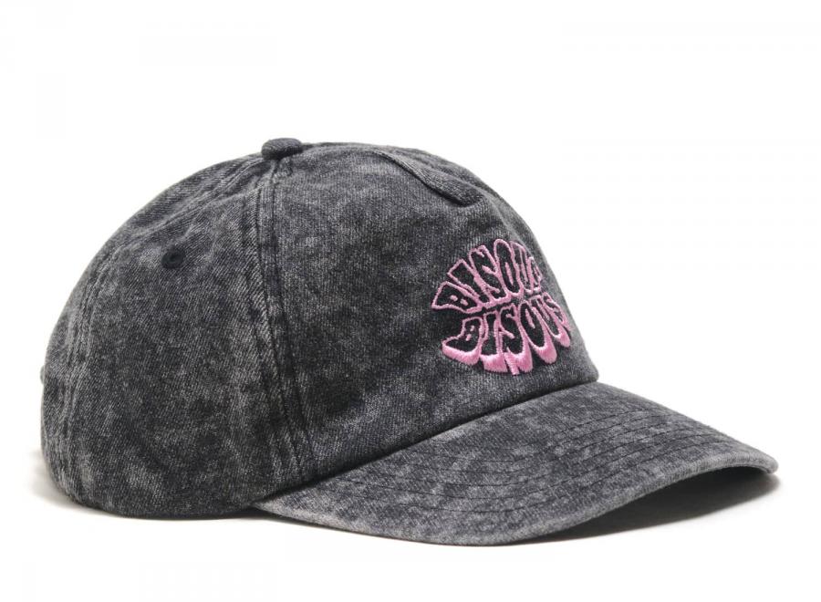 Bisous Skateboards Lips Cap Bleach Black - Bisous Skateboards