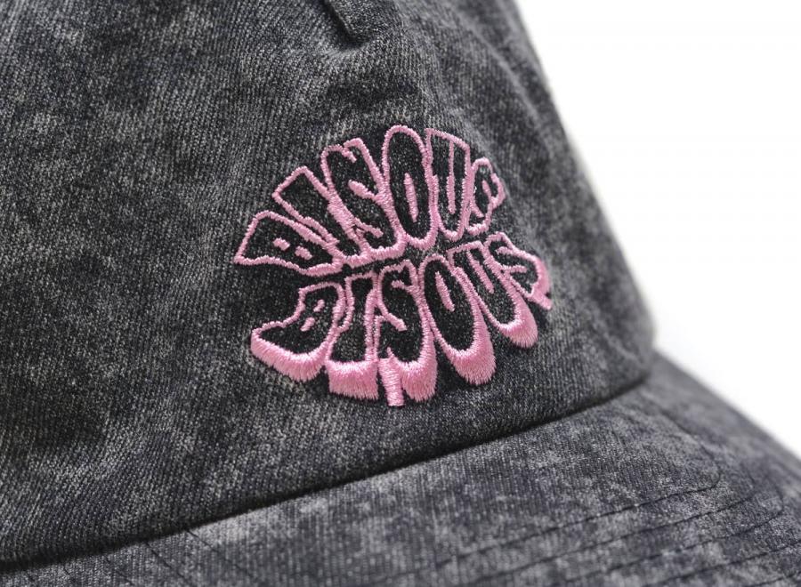 Bisous Skateboards Lips Cap Bleach Black - Bisous Skateboards