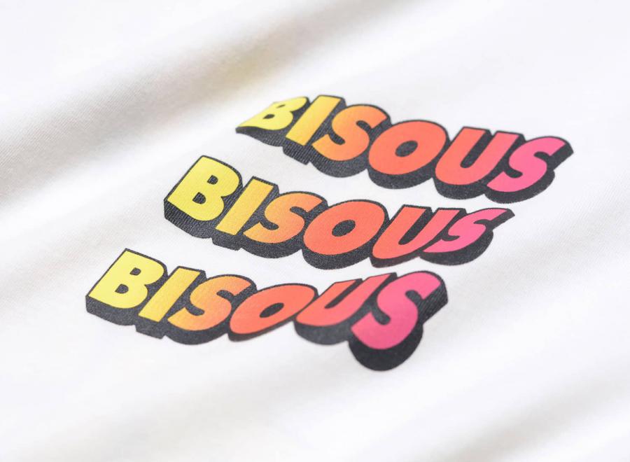 Bisous Skateboards Sonics Tshirt White - Bisous Skateboards