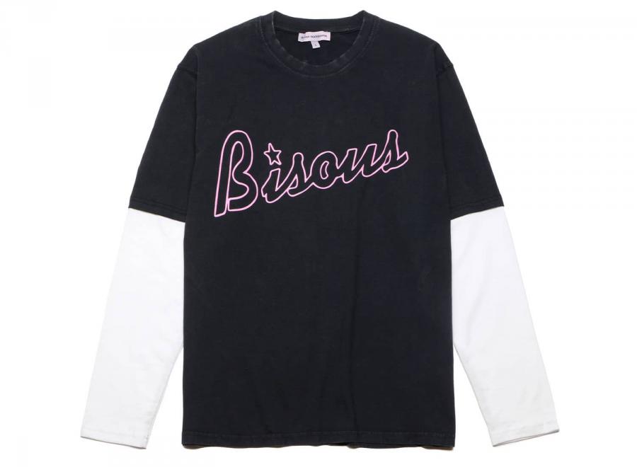 Bisous Skateboards Tshirt LS Lounge Black - Bisous Skateboards