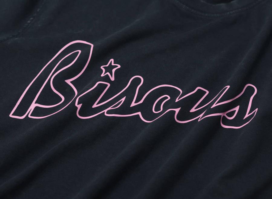 Bisous Skateboards Tshirt LS Lounge Black - Bisous Skateboards