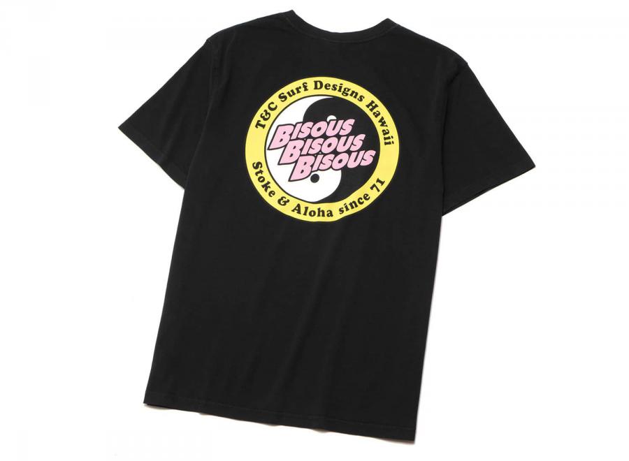 Bisous Skateboards x T&C Tee Washed Black - Bisous Skateboards