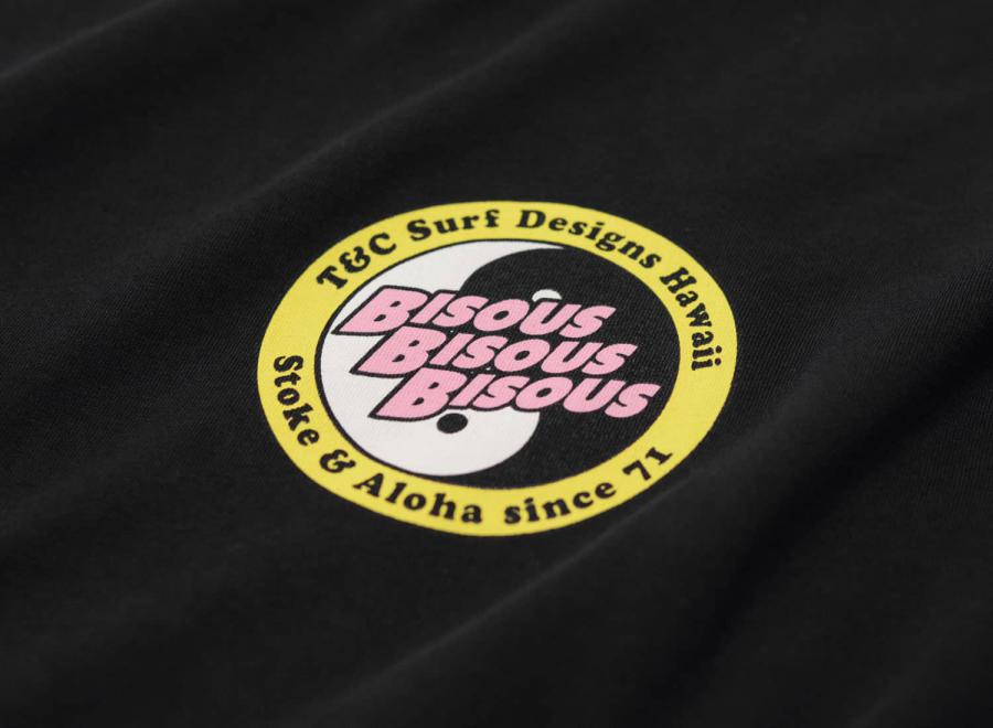 Bisous Skateboards x T&C Tee Washed Black - Bisous Skateboards