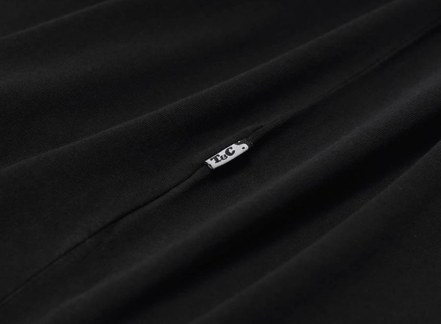 Bisous Skateboards x T&C Tee Washed Black - Bisous Skateboards