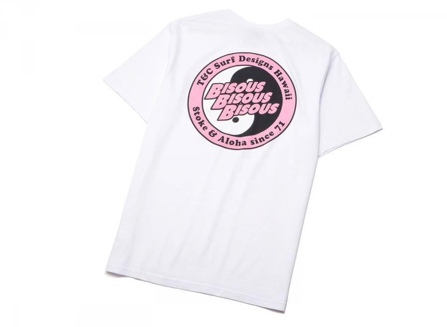 Bisous Skateboards x T&C Tee White - Bisous Skateboards