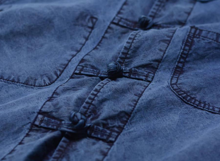 Bleu Shanghai Jacket Pure Indigo - Bleu