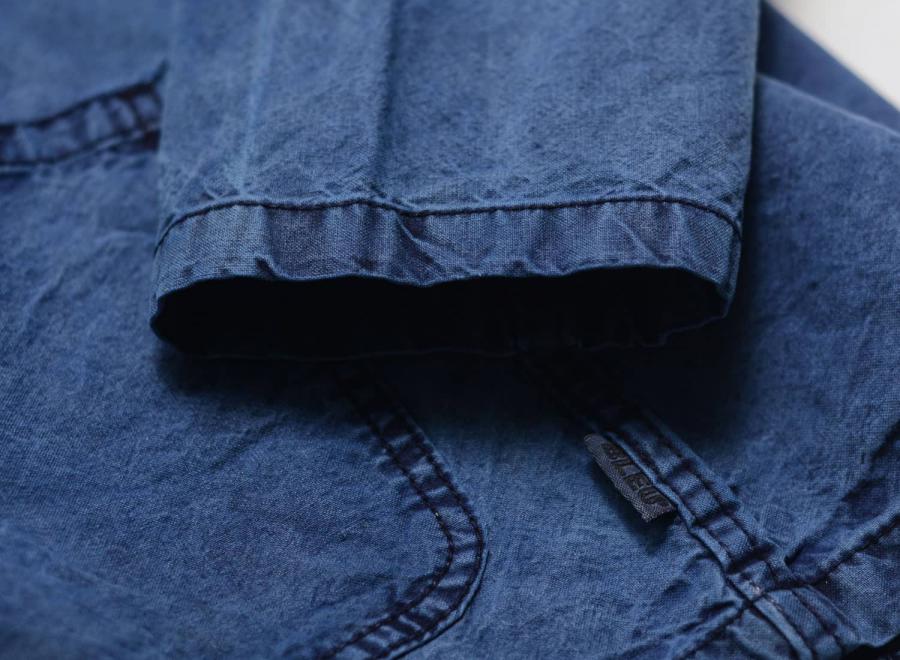 Bleu Shanghai Jacket Pure Indigo - Bleu