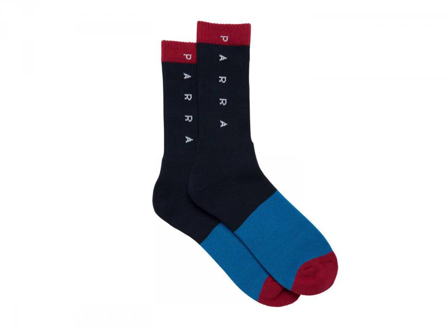 By Parra Horizontal Clean Logo Crew Socks Multi - By Parra